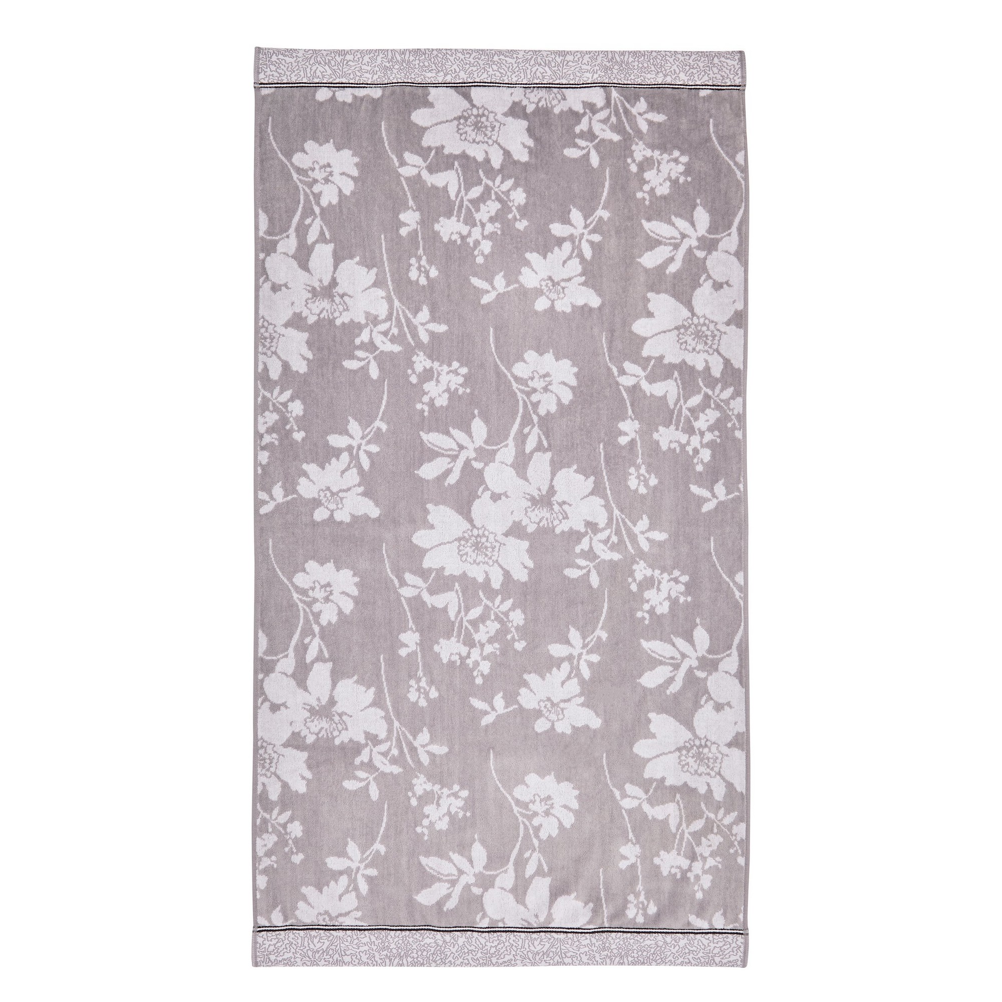 Sefa Bath Mat By Bedeck Of Belfast In White Silver Grey